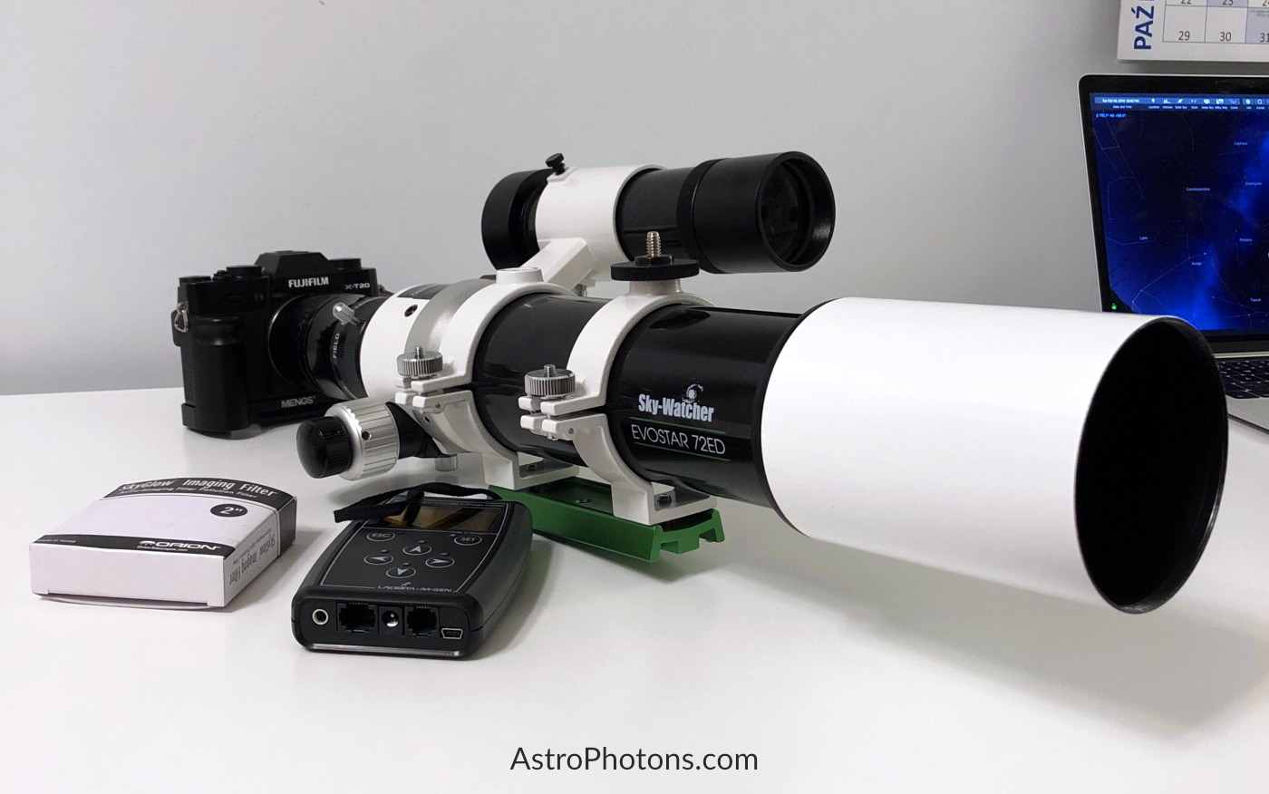 Telescope for photographing galaxies and star clusters at Spring.