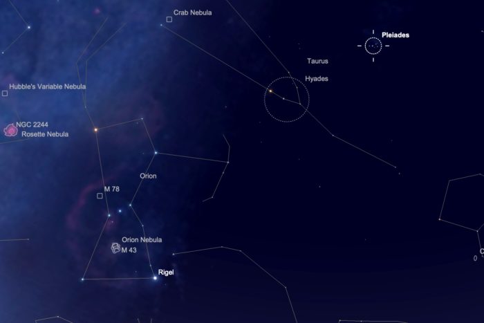 How to find Pleiades on the night sky.