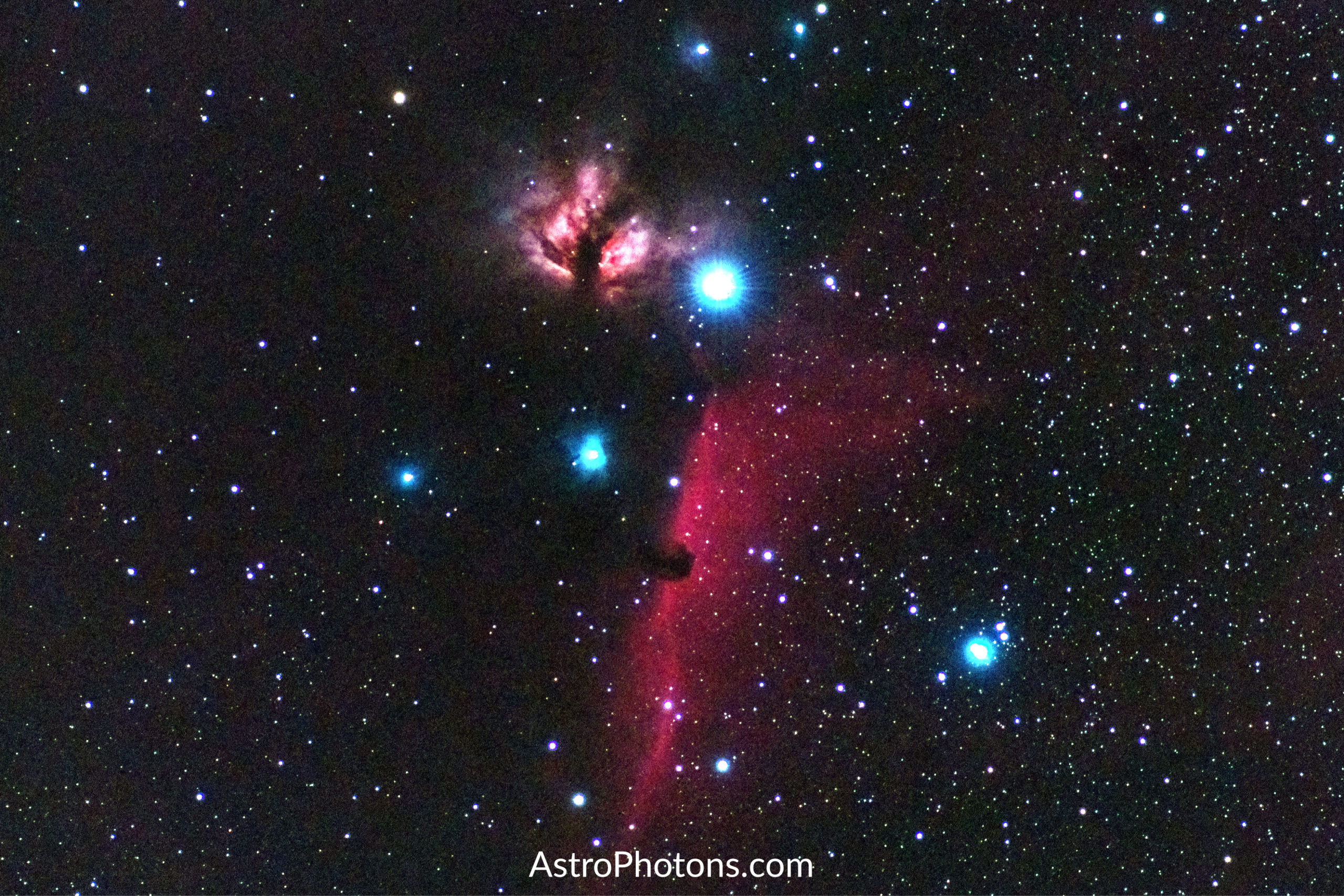 Flame and Horsehead Nebulae - Deep-Sky Astrophotography