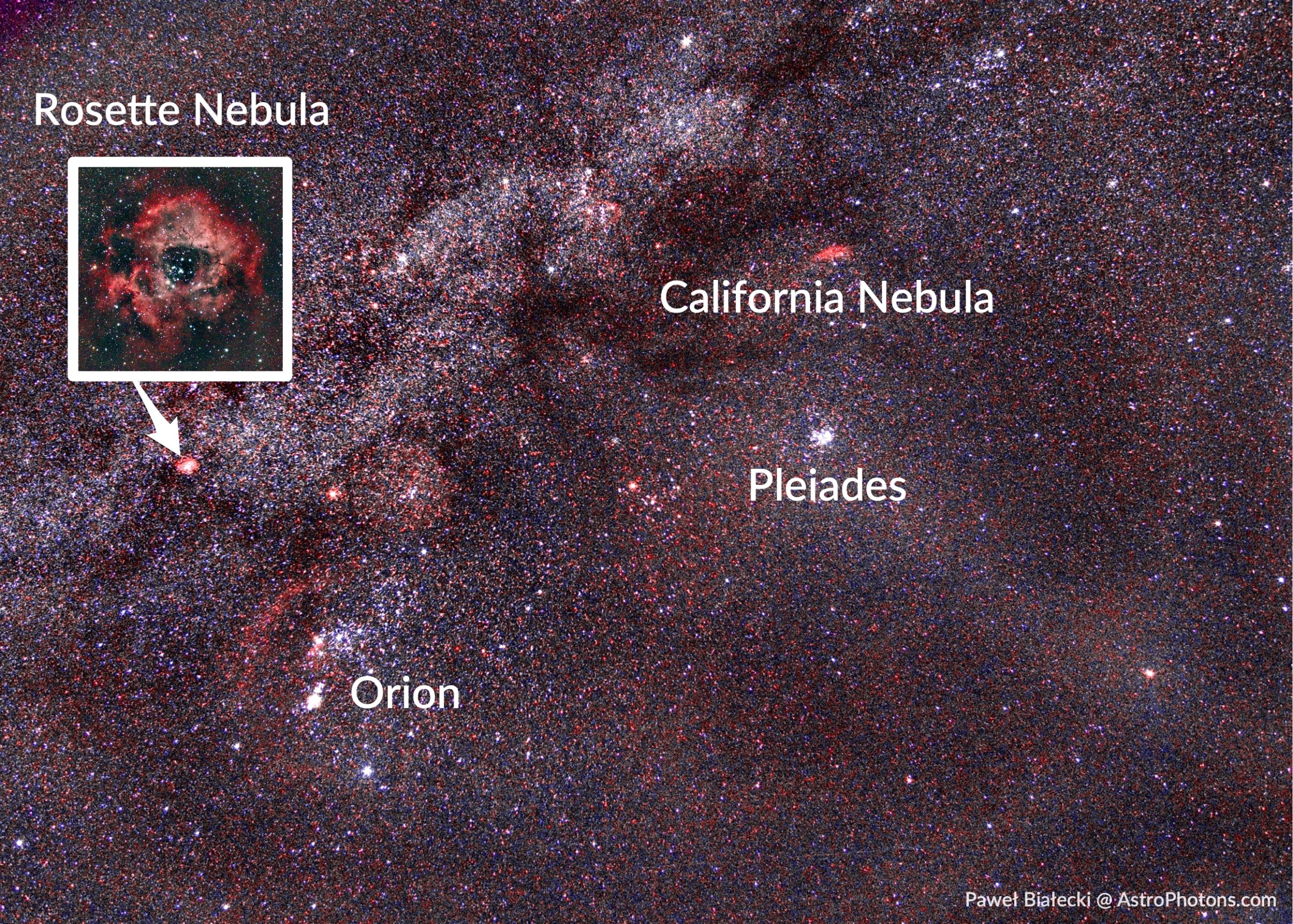 rosette nebula location