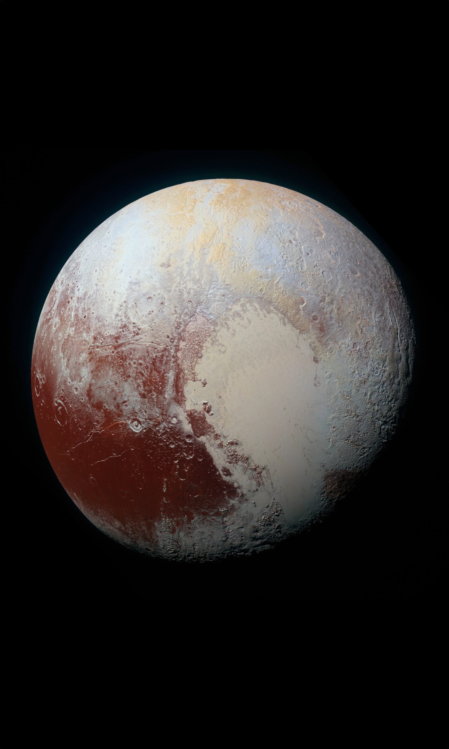 Pluto photographerd by the NASA's New Horizons spacecraft in 2015.