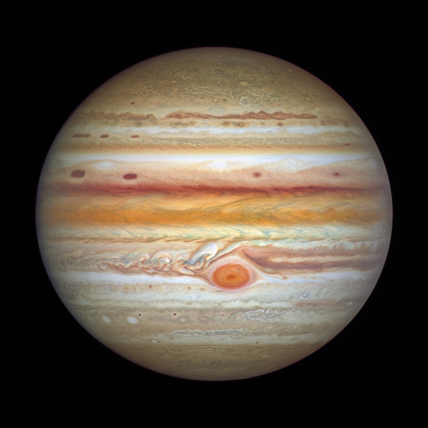 Jupiter picture by the Hubble Space Telescope