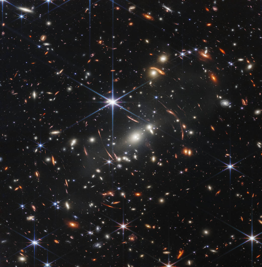 SMACS 0723 galaxy cluster taken by the James Webb Space Telescope.